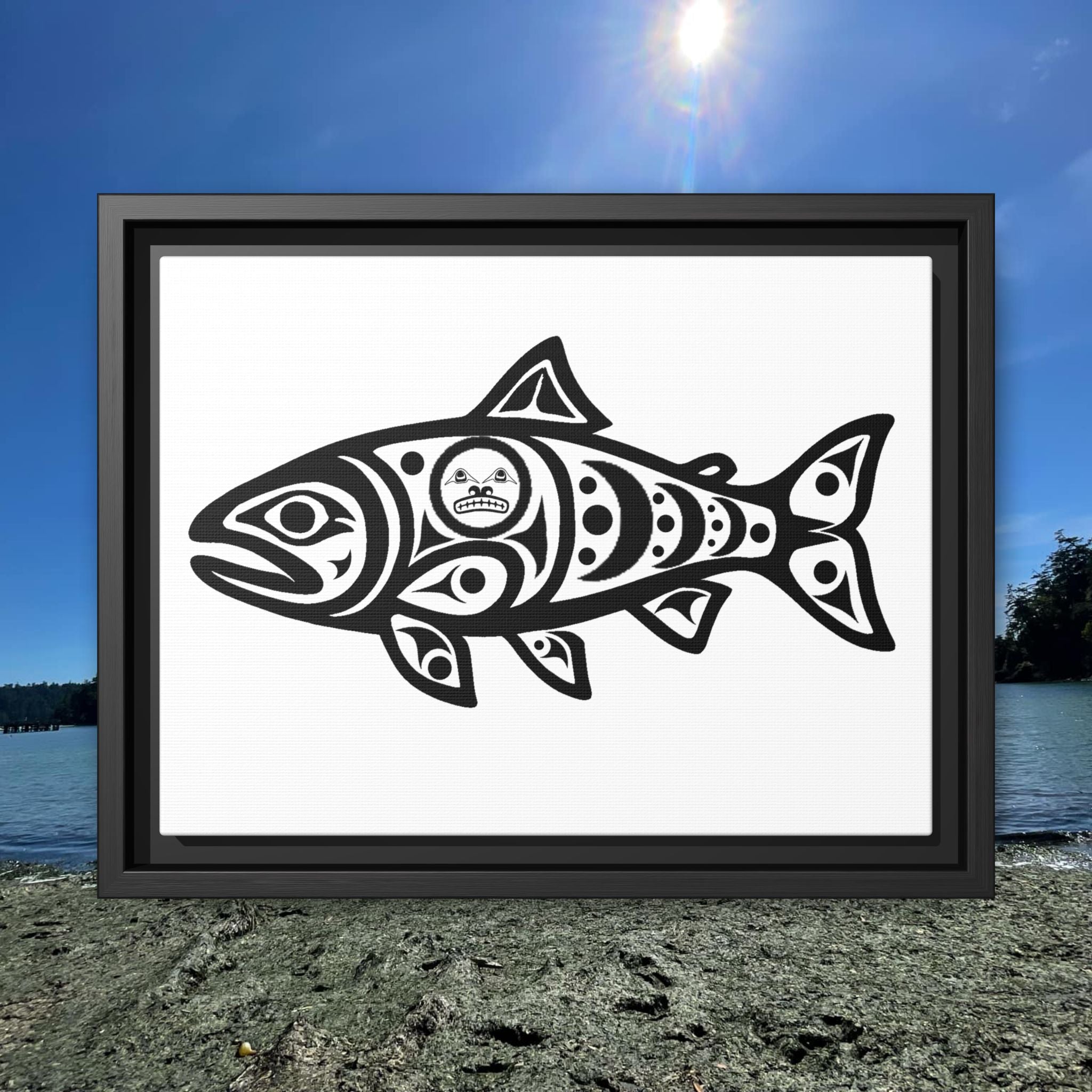 "Spawn" Əskiis Stiqayu Framed Canvas Wall Art