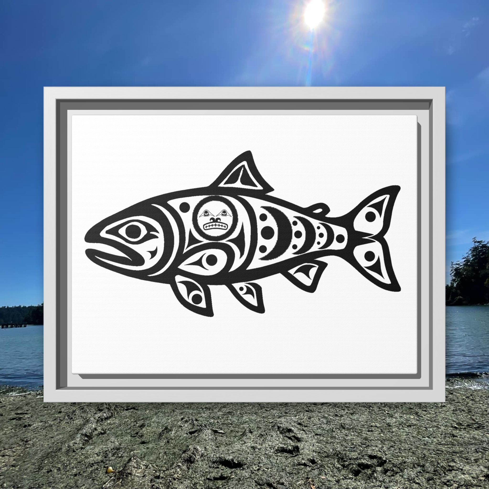 "Spawn" Əskiis Stiqayu Framed Canvas Wall Art