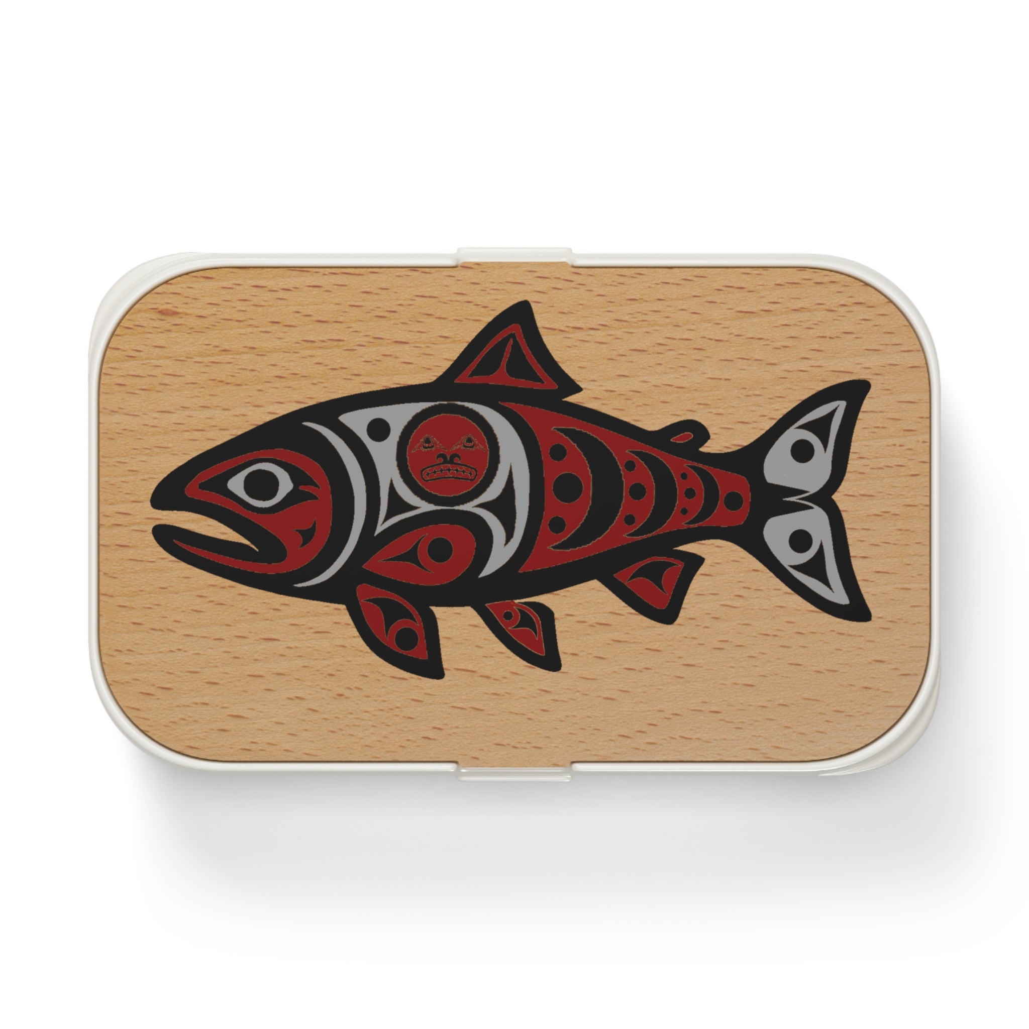 "SPAWN" Bento Lunch Box | Indigenous Style Fish Art