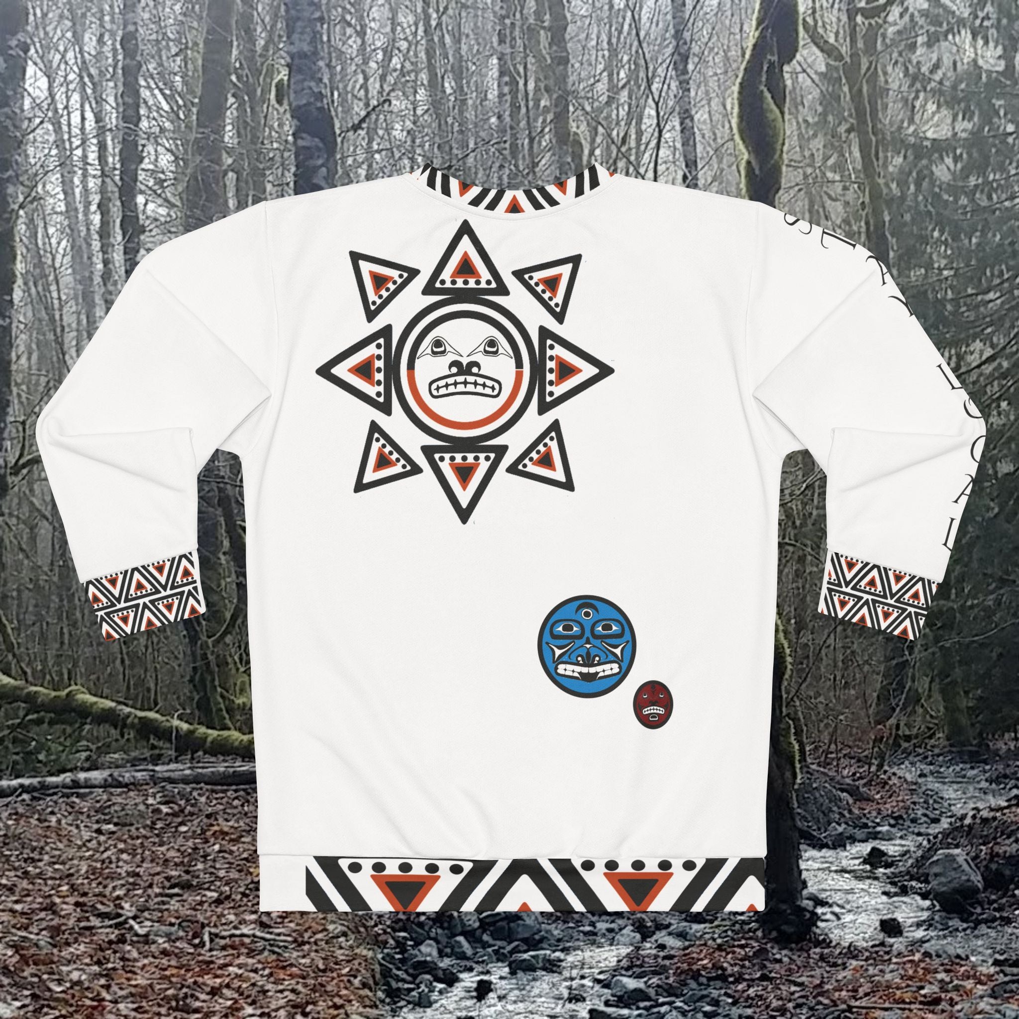 STAY LOCAL patchwork crewneck