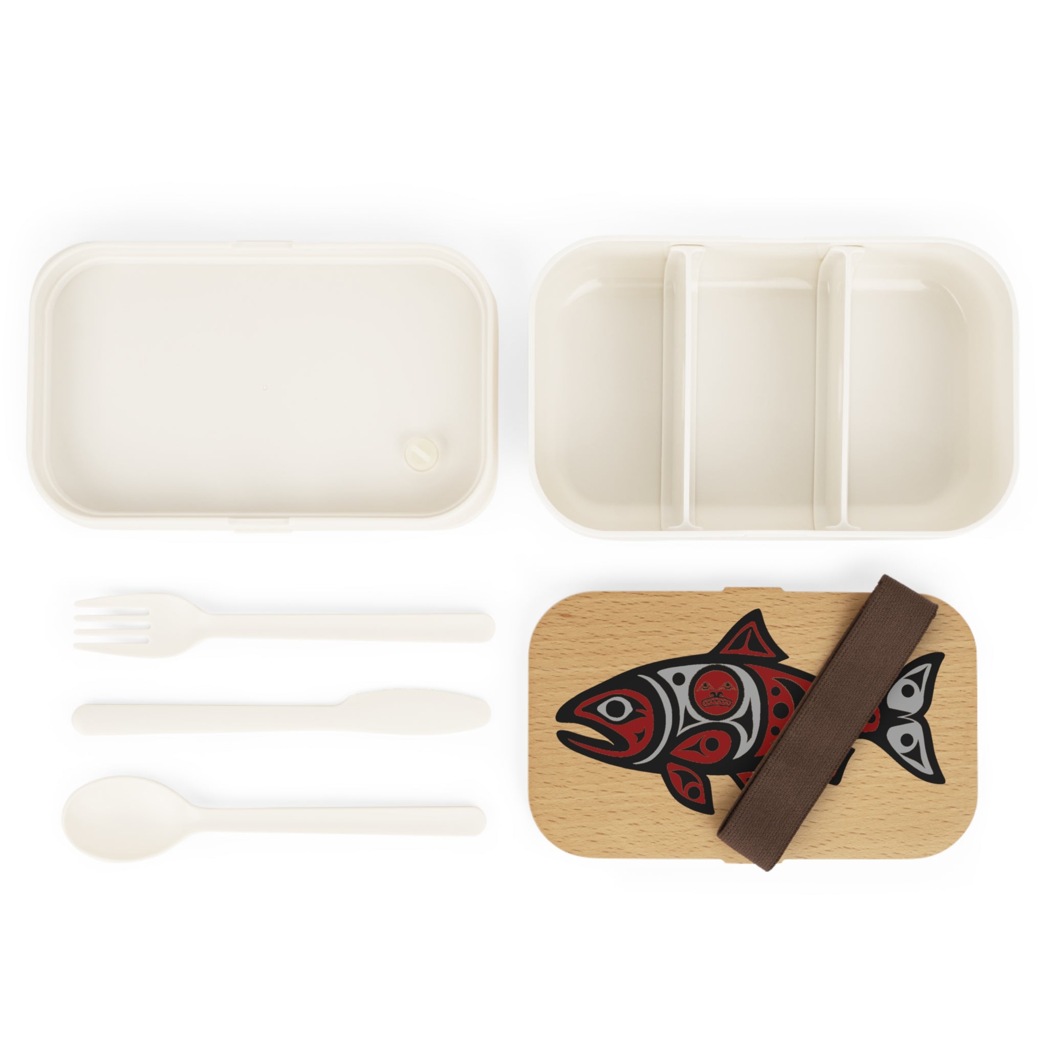 "SPAWN" Bento Lunch Box | Indigenous Style Fish Art