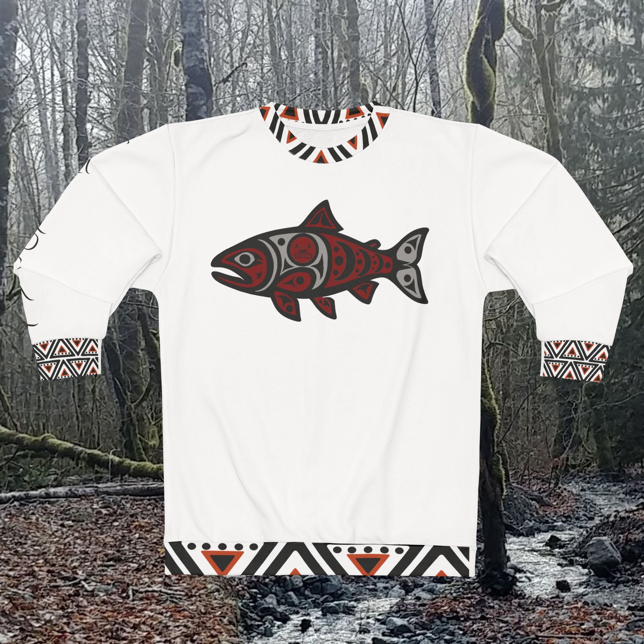 STAY LOCAL patchwork crewneck