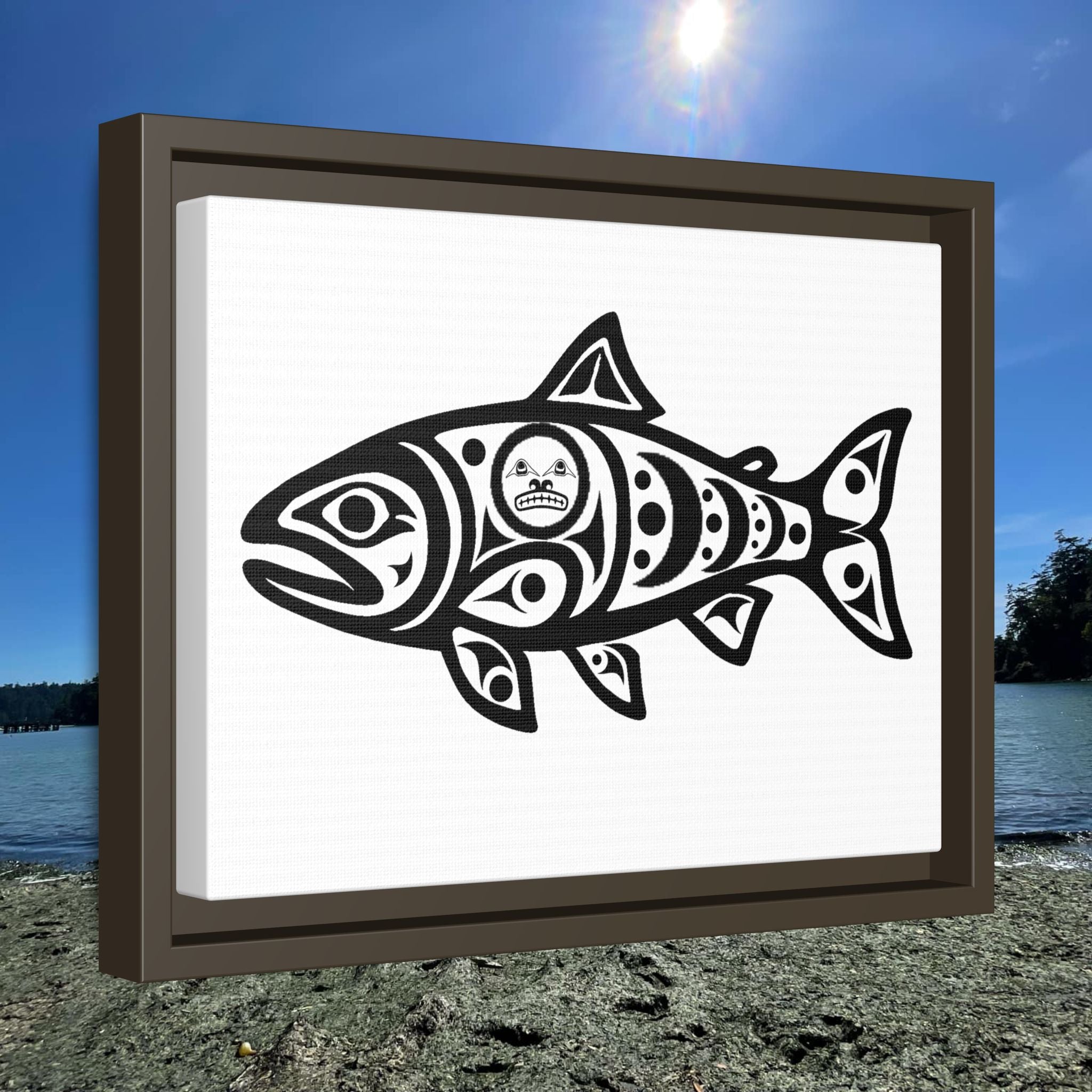 "Spawn" Əskiis Stiqayu Framed Canvas Wall Art