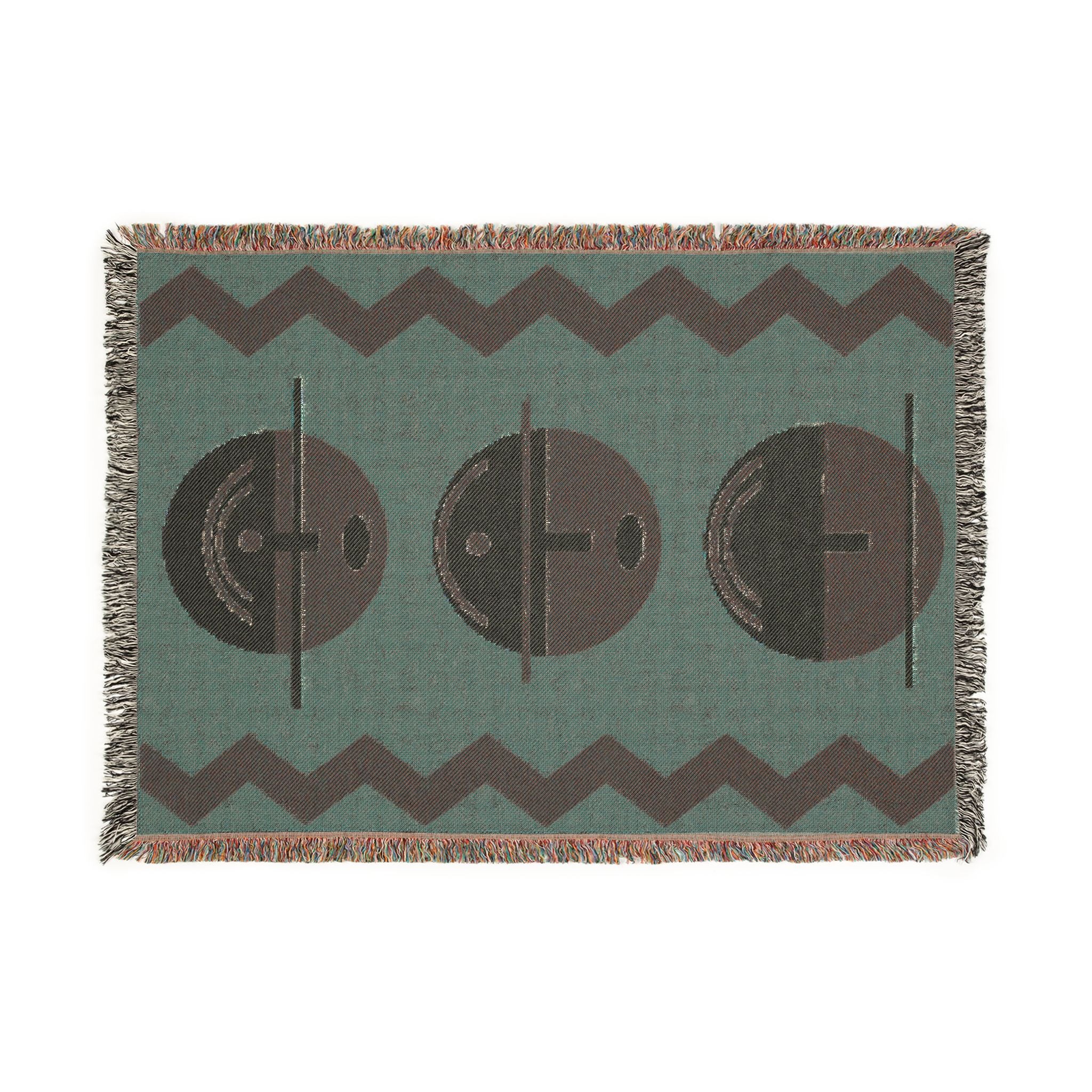 Woven blanket - "The 3" By eskiis stiqayu