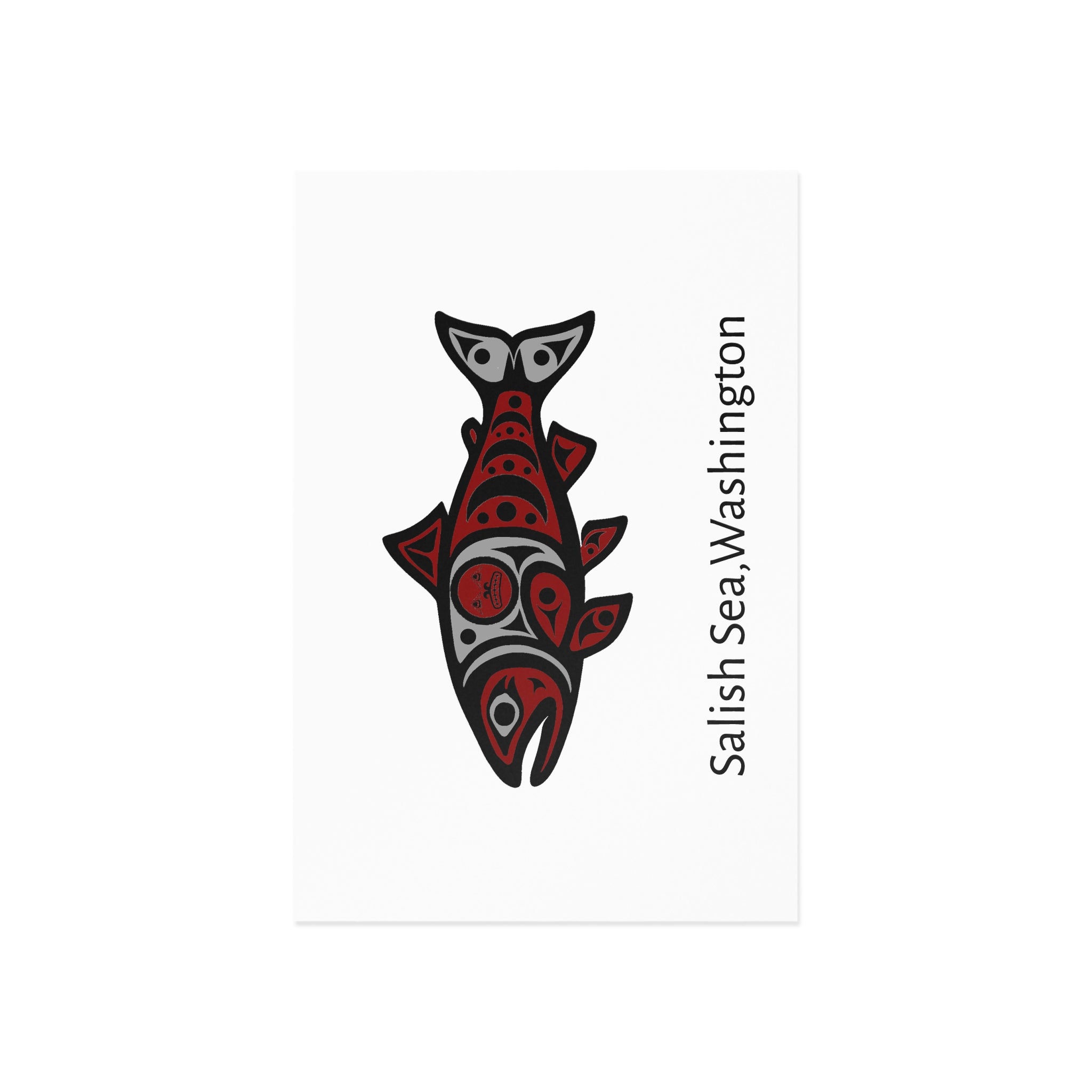 Salish Sea "SPAWN"  Postcards — Indigenous Fish Art Fine Art Postcard Set